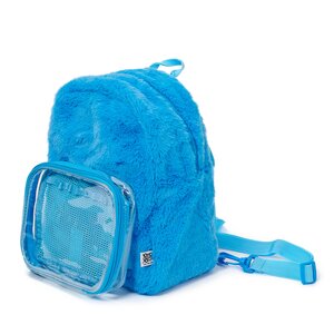 TOM Ita-bag: Fluffy Backpack Blue