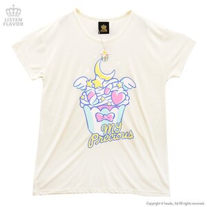 LISTEN FLAVOR Magical Moon Cupcake Big Cutsew w/ Necklace Vanilla