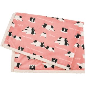 Nemu Nemu Animals Printed Half-Blanket Series Buburu Pink