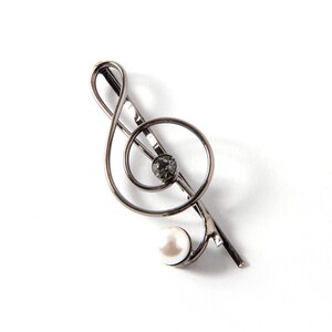 gargle Treble Clef Hairpin Black