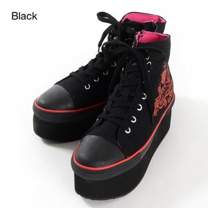 YOSUKE USA Platform High Tops Black 25