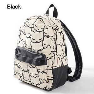 Osumashi Pooh-chan Gyu Gyu Pooh-chan Backpacks Black