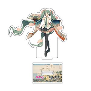 Hatsune Miku x Katsushika Hokusai iXima Die-Cut Acrylic Stand Shinagawa Gotenyama on the Tokaido [Pre-order]