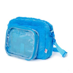 TOM Ita-bag: Fluffy Shoulder Bag Blue