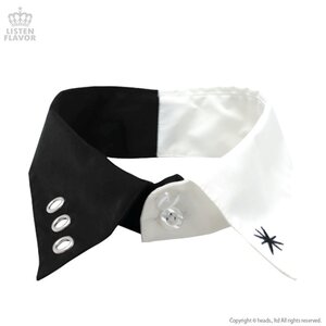 LISTEN FLAVOR Hoshi no Kagayaki Eyelet Collar Black x White