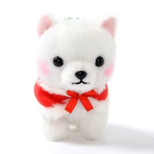 Mameshiba San Kyodai Christmas Dog Plush Collection (Ball Chain) Shiratama