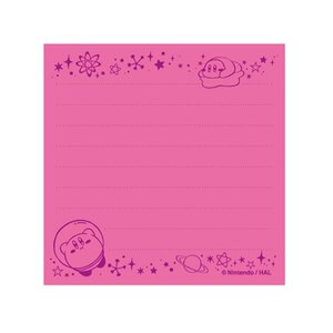 Kirby's Dream Land Sticky Memo Pink