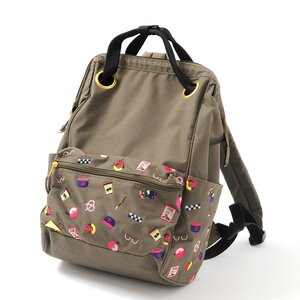 FLAPPER New York Embroidered Back Pack Khaki