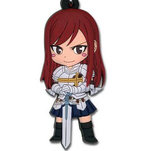 Fairy Tail SD Keychains Erza Scarlet (Grinning)