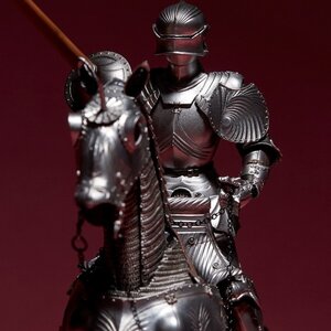KT Project KT-027 Takeya Style Jizai Okimono: 15th Century Silver Gothic Equestrian Armor