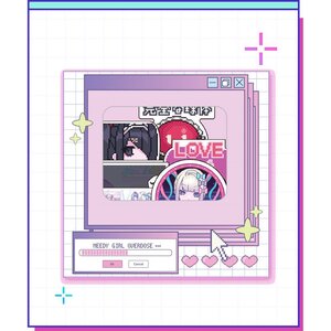 Needy Streamer Overload Flake Stickers Needy Girl