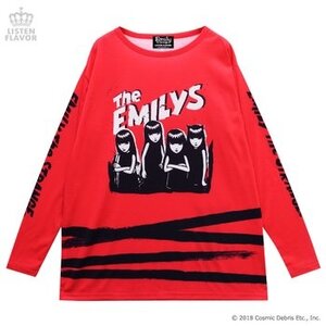 LISTEN FLAVOR The Emilys Long Sleeve Big Cutsew Red
