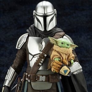 ArtFX+ The Mandalorian Mandalorian & Grogu w/ Beskar Staff