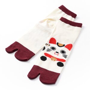 Buden Nagomi Modren Women Tabi Socks - Manekineko Ver. 2