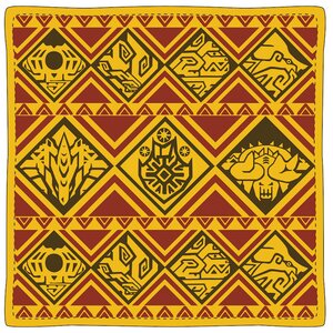 Monster Hunter XX Ethnic Pattern Cushion: The Big 6 Monsters