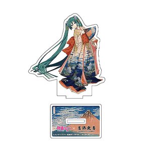 Hatsune Miku x Katsushika Hokusai iXima Die-Cut Acrylic Stand Fine Wind, Clear Morning [Pre-order]