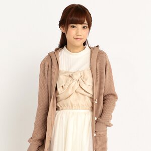LIZ LISA Long Hooded Cardigan Pink
