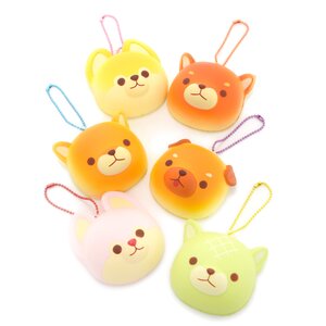 Mameshiba San Kyodai Yakitate Panya-san Keychain Complete Set + Mini Plushie