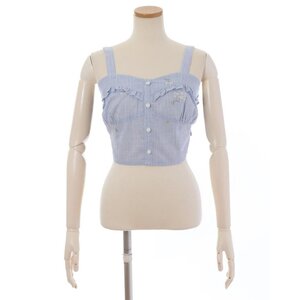 LIZ LISA Embroidered Bustier Blue