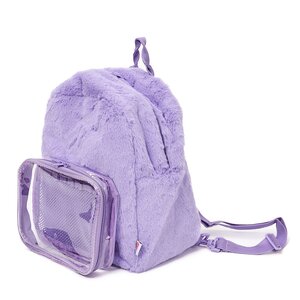 TOM Ita-bag: Fluffy Backpack Purple