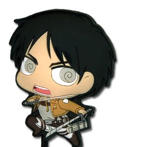 Attack on Titan Super Deformed PVC Paper Clips Eren
