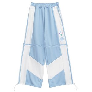 LISTEN FLAVOR Gaming 2-Way Jersey Pants Light Blue x White