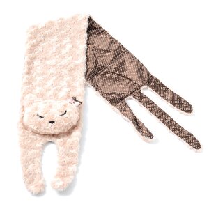 Osumashi Pooh-chan Ribbon Scarf Beige