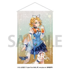 Hatsune Miku Magical Mirai 2025 Collaboration Cafe in E-Diner B2 Tapestry Kagamine Rin [Pre-order]