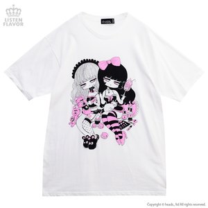 LISTEN FLAVOR x Shiu Yoshijima Poison Lily Collab T-Shirt White