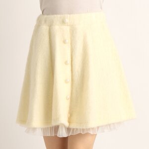 LIZ LISA Fuzzy Skirt White