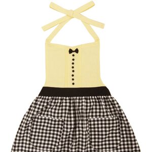 pink trick Gingham Check Apron
