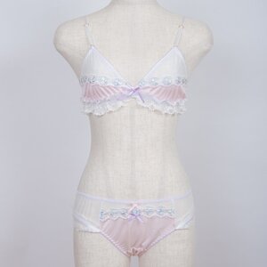 feast secret Something Flower Bralette & Panty Set Pink