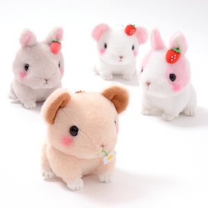 Kyun to Naki Usagi Noichigo Pika Plush Collection (Ball Chain) Complete Set + Mini Plushie
