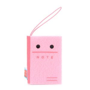Puchimaru Fun Stationery Plush Collection Pink Notebook
