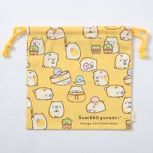 Sumikko Gurashi Drawstring Pouches Neko