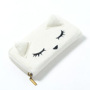 Pooh-chan Face Long Wallet Ivory