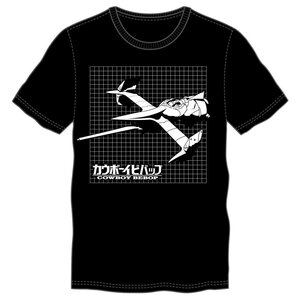 Cowboy Bebop Grid Men's Black T-Shirt XL