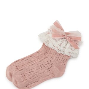 LIZ LISA Lacy Socks Pink