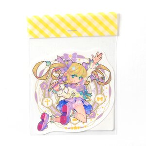 Magic Circle Girl Holographic Sticker Purple