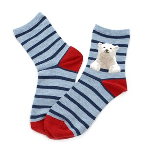 In Sneaker Socks Polar Bear