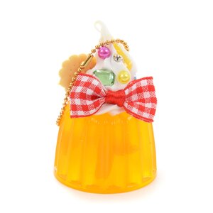 Zeitaku Sweets Crystal Jelly Keychain Mascot Orange Jelly