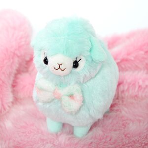 Alpacasso Kids Fuwamoko Ribbon Alpaca Plush Collection (Standard) Mint-chan