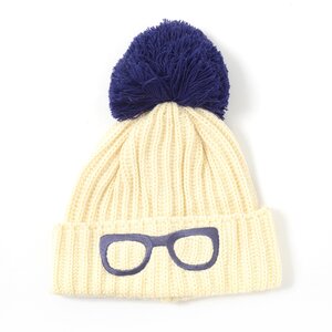 Megane Pom Pom Beanie White
