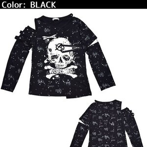 ACDC RAG Skull Printed Long Sleeve Shirt Black