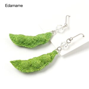 Japanese Food Earrings Edamame