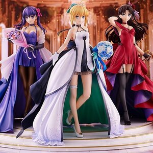 Fate/stay night Saber & Rin Tohsaka & Sakura Matou: 15th Celebration Dress Ver. 1/7 Scale Figure Premium Box Set