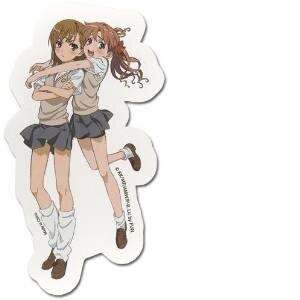 A Certain Scientific Railgun Character Stickers Kuroko Hugging Mikoto