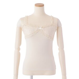 LIZ LISA Lace-Up Camisole White
