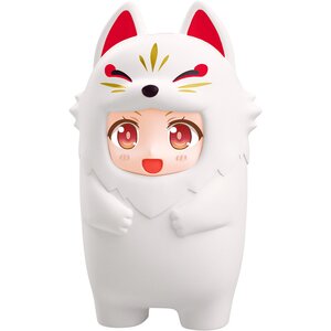 Nendoroid More Kigurumi Face Parts Case (White Kitsune/Black Kitsune) White Kitsune