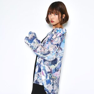 Love Live! Sunshine!! Aqours Collage Chiffon Shirt M